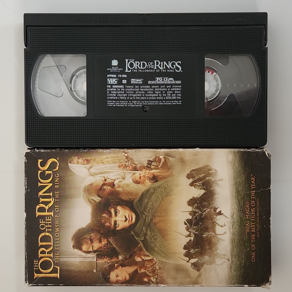 LORD OF THE RINGS: THE FELLOWSHIP OF THE RING VHS